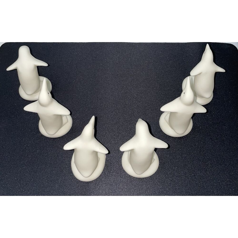 Vintage Dept 56 "Parade‎ of Penguins" Porcelain Figurines. Set of 6. Adorable! - Picture 5 of 8